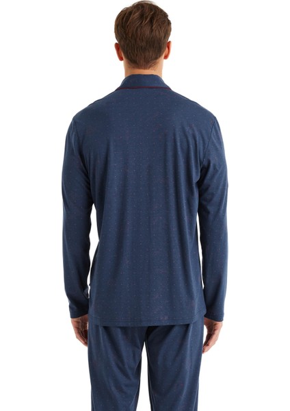 Blackspade Erkek Lacivert Pijama Takım 40574
