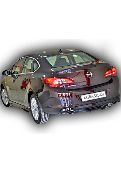 Opel Astra J Sedan 2013 Sonrası Arka Tampon Eki - Difüzör (Plastik) Uyumlu fiyatları
