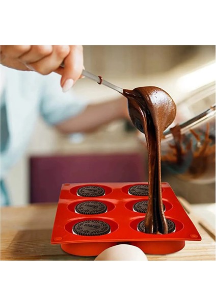 Yuvarlak Pasta Kek & Çikolata Silikon Kalıbı 6'lı fiyatları