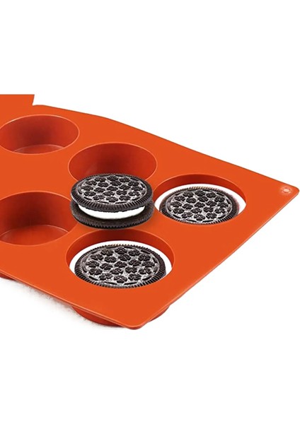 Yuvarlak Pasta Kek & Çikolata Silikon Kalıbı 6'lı modelleri