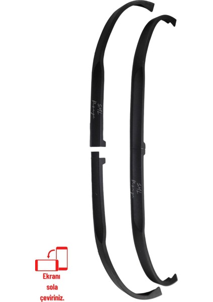 Opel Astra H Ön Lip 2 Parça Astra H Plastik-Universal-Ön-Bodykit-Ek-Lip
