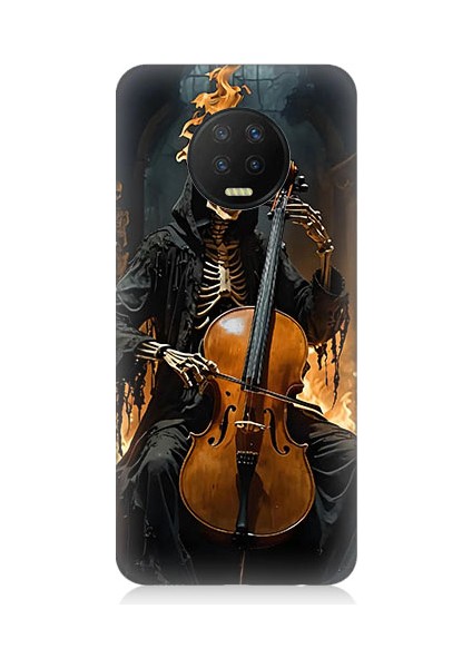 Infinix Note 7 Uyumlu Iskelet Çello Desenli Silikon Kılıf