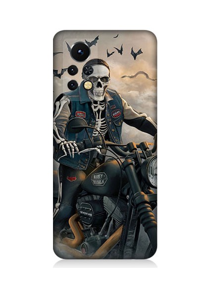 Infinix Note 11S Uyumlu Iskelet Motosiklet Desenli Silikon Kılıf