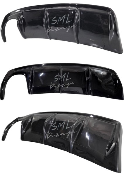 Seat Leon Mk2 Makyajlı Kasa Difüzör Plastik Leon Mk2.5 Arka-Ek-Difizör-Bodykit Piano Black fırsatları