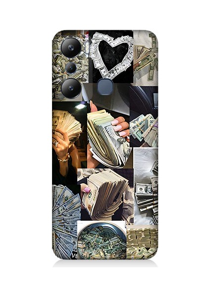 Infinix Hot 20I Uyumlu Para ve Aşk Desenli Silikon Kılıf