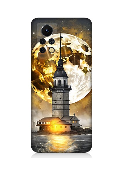 Infinix Note 11S Uyumlu Kız Kulesi Desenli Silikon Kılıf