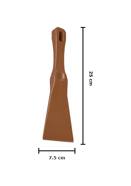 Gıda Sınıfı Renk Kodlu Spatula - Kahve Rengi