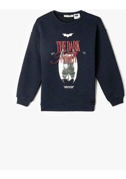 5WKB10419TK 704 Lacıvert Erkek Cocuk Jersey Sweatshırt