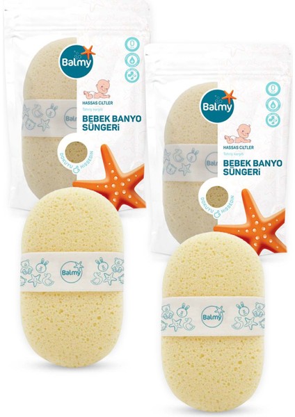 2 Adet Bebek Banyo Süngeri