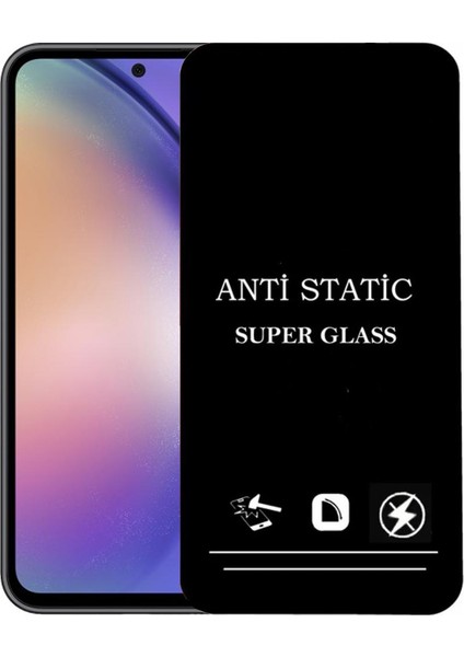 Samsung Galaxy A54 Anti Statik Ekran Koruyucu Toz Tutmayan Kırılmaz Cam