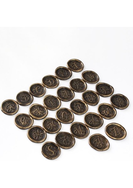 Baş Harf 12 Adet 3D Hazır Kendinden Yapışkanlı Sticker Mühür RM2112