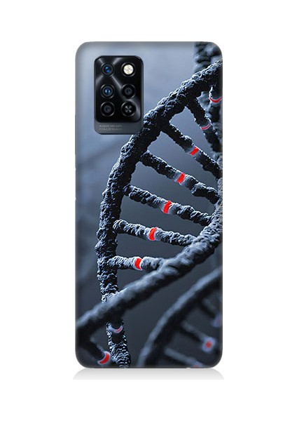 Infinix Note 10 Pro Uyumlu Dna Sarmalı Desenli Silikon Kılıf