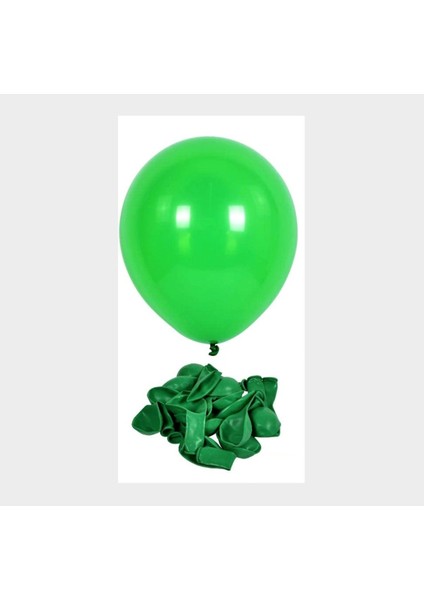50 Adet Yeşil lateks Helyum Uyumlu Balon+Yeşil Balon Doğum Günü Parti Süsleme Helyum Uyumlu