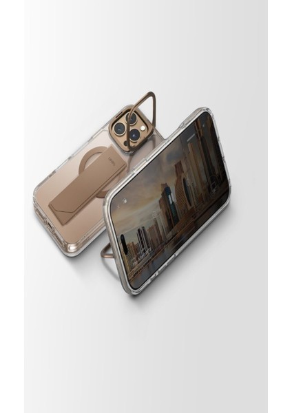 Iphone 16 Pro Kılıf Heldro Max Serisi Magsafe Özellikli (Magclick™) Tutma Bandı (Flexgrip™)