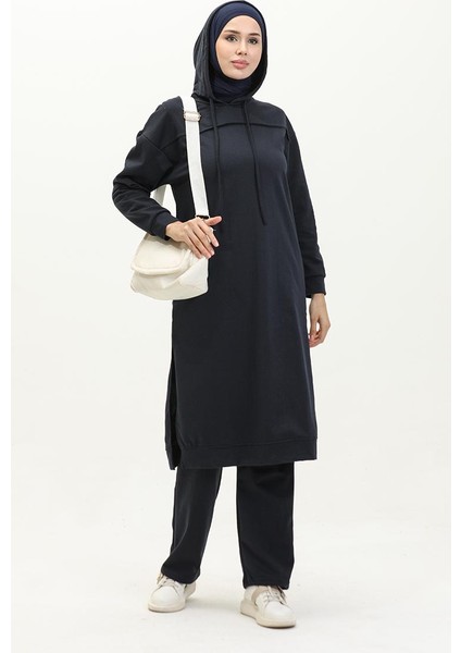 Iki Iplik Eşofman Takım 3034-05 Lacivert modelleri