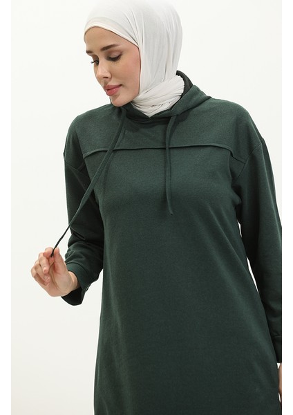 Iki Iplik Eşofman Takım 3034-09 Nefti Yeşil modelleri