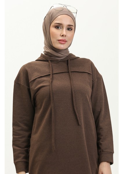 Iki Iplik Eşofman Takım 3034-06 Kahverengi modelleri