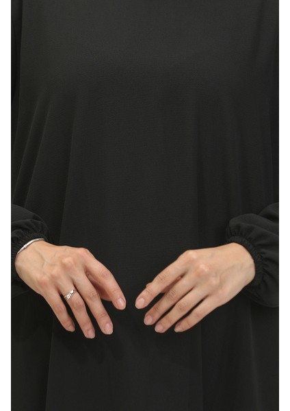 Kapüşonlu Araboy Tunik 1692-03 Siyah indirimleri