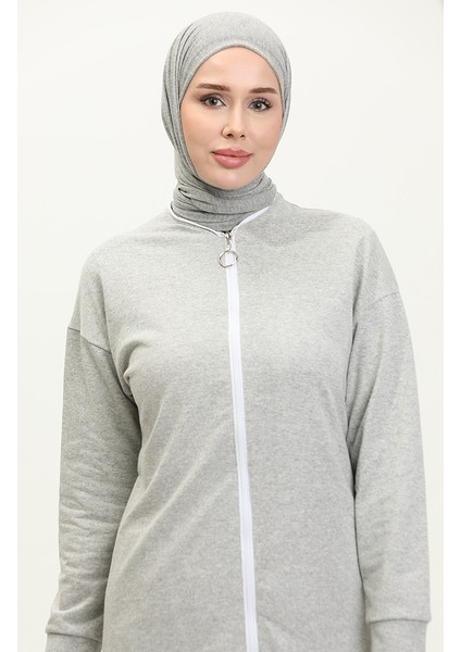 Fermuarlı Eşofman Takım 3044-03 Gri modelleri