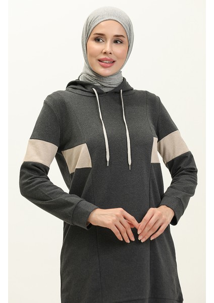 Kapuşonlü Eşofman Takım 3008-03 Antrasit modelleri