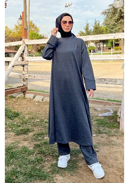 Iki Iplik Eşofman Takım 3040-15 Antrasit
