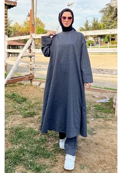 Iki Iplik Eşofman Takım 3040-15 Antrasit