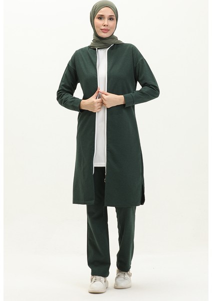 Fermuarlı Eşofman Takım 3044-04 Nefti Yeşil fiyatları