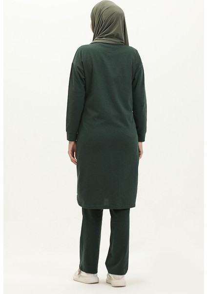 Fermuarlı Eşofman Takım 3044-04 Nefti Yeşil indirimleri