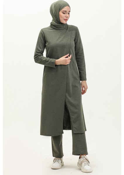 Balıkçı Yaka Eşofman Takım 3043-06 Haki