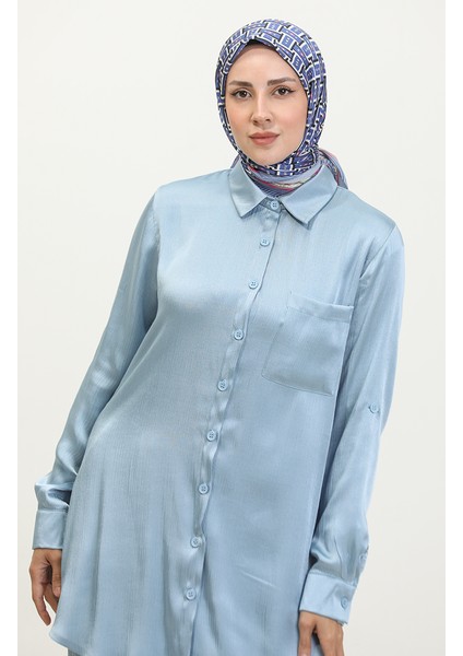 Tunik Pantolon Ikili Takım 11304-03 Mavi