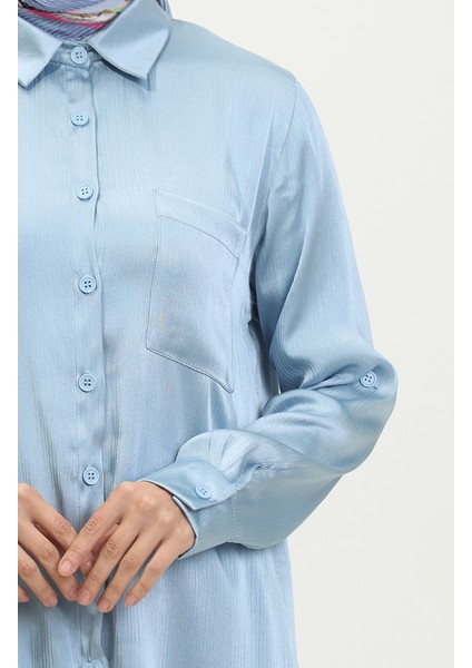 Tunik Pantolon Ikili Takım 11304-03 Mavi