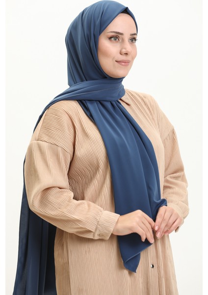 Aymina Ipek Pamuk Şal 8612-09 Indigo
