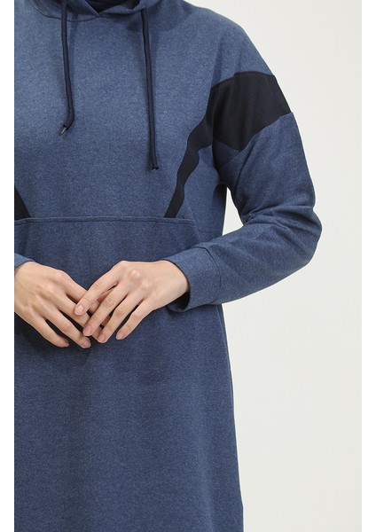 Renk Garnili Eşofman Takm 3026-04 Indigo fırsatları