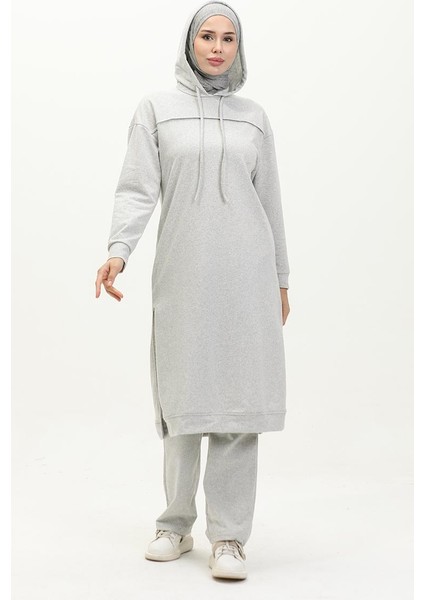 Iki Iplik Eşofman Takım 3034-02 Gri