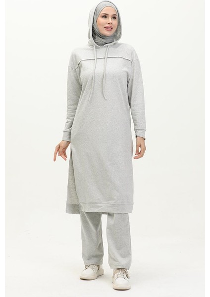 Iki Iplik Eşofman Takım 3034-02 Gri modelleri