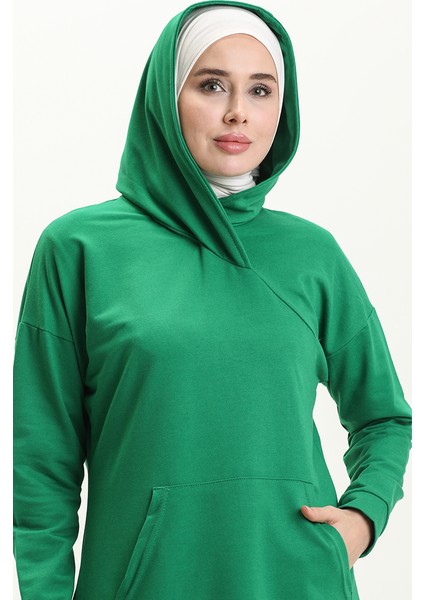 Kanguru Cepli Spor Tunik 3032-06 Yeşil