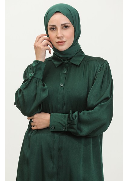 Tunik Pantolon Ikili Takım 11301-05 Zümrüt Yeşili