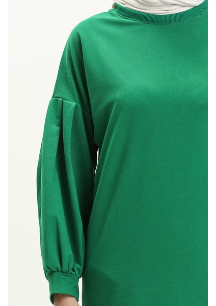 Balon Kol Uzun Tunik 3031-06 Yeşil fırsatları