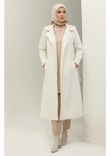 Kruvaze Yaka Kaşe Kap 5503-03 Ekru fiyatları