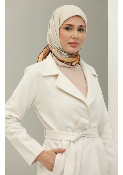 Kruvaze Yaka Kaşe Kap 5503-03 Ekru modelleri