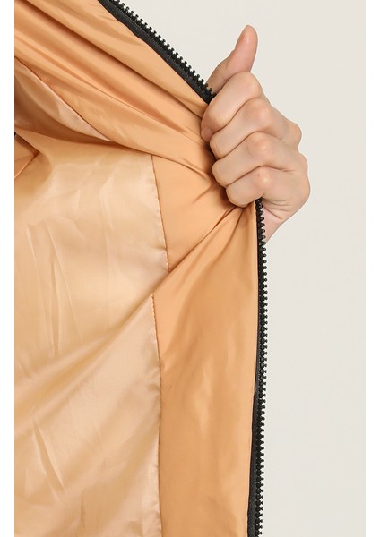 Kapüşonlu Kapitone Şişme Yelek 7003-02 Camel indirimleri