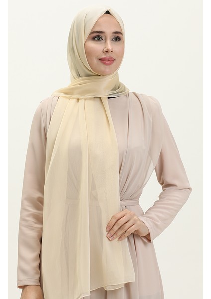 Aymina Janjan Şifon Şal 7586-07 Bej