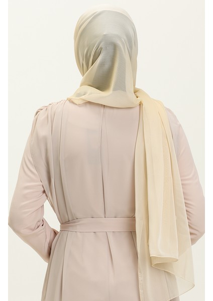 Aymina Janjan Şifon Şal 7586-07 Bej modelleri