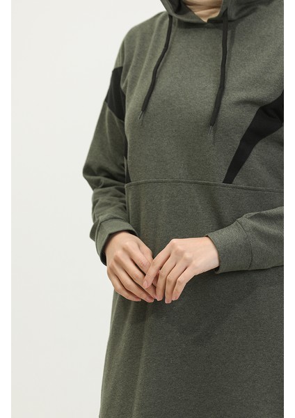 Renk Garnili Eşofman Takm 3026-02 Haki fırsatları