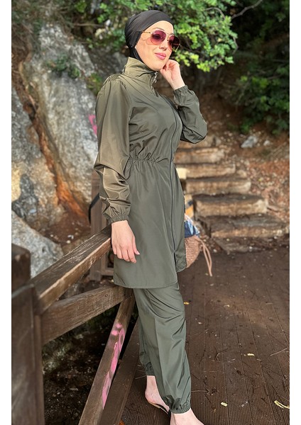 Çantalı Tesettür Mayo 2038-02 Haki fiyatları