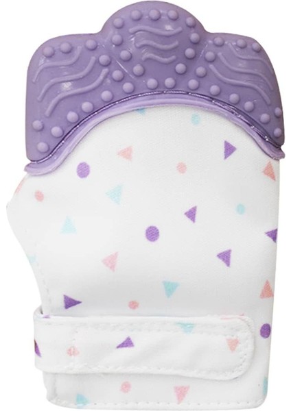 Bebek Diş Kaşıyıcı Mor Eldiven