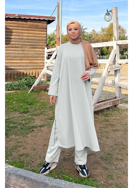 Iki Iplik Eşofman Takım 3040-16 Gri