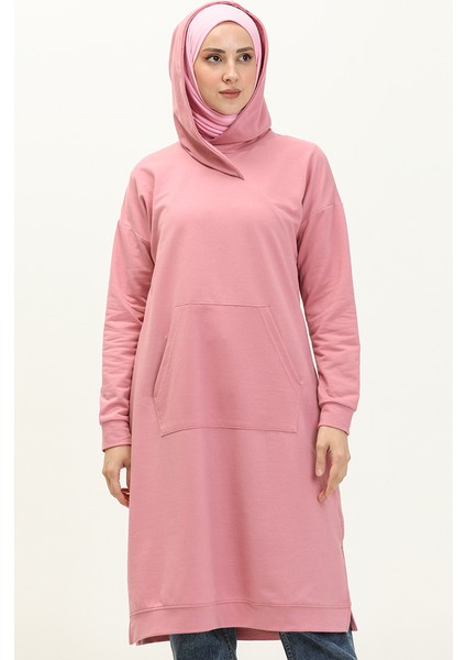 Kanguru Cepli Spor Tunik 3032-14 Pembe