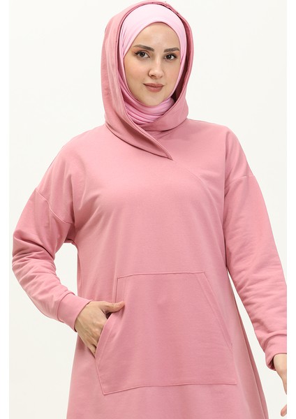 Kanguru Cepli Spor Tunik 3032-14 Pembe