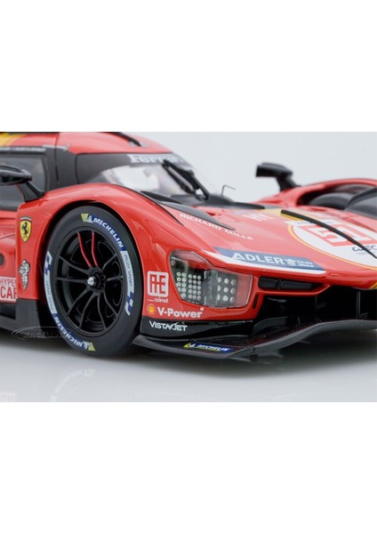 1:18 Burago 2023 Ferrari 499P #51 3.0l Turbo V6 Team Ferrarı Af Corse modelleri